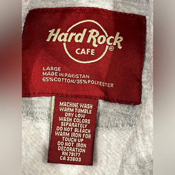 Hard Rock Cafe - Philadelphia Heather grey hoodie - Picture 7 of 9